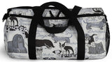 Exclusive Dog Art Duffel Bag Les Chien Dogs Always -Favorite Dog Breeds- Size S or L - personalize - Daisey's Doggie Chic