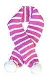 Candy Cane Striped Knit Scarf for Dogs Color Pink/White - Daisey's Doggie Chic