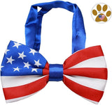 American Flag Bow Tie and Pin Set - Daisey's Doggie Chic