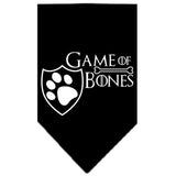 Game of Bones Bandana Scarf in color Black - Daisey's Doggie Chic