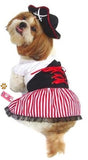 Lady Buccaneer Pirate Costume Dress with Tricorner Hat - Daisey's Doggie Chic
