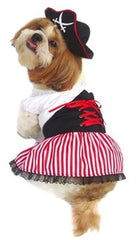 Lady Buccaneer Pirate Costume Dress with Tricorner Hat - Daisey's Doggie Chic