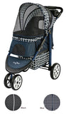 Monaco Pet Stroller  - available in 2 color patterns - Blue or Black - Gen7Pet - Daisey's Doggie Chic