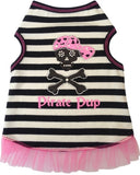Pirate Pup Tank Top in 2 colors Black/Red or Pink/Black - Daisey's Doggie Chic