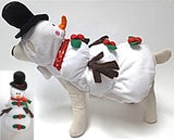 Snowman - Winter Wonderland Themed Dog's Costume - in White - Daisey's Doggie Chic