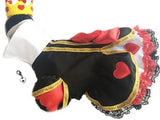 Queen of Hearts (Alice in Wonderland) Dog Costume with Heart Charm - Daisey's Doggie Chic