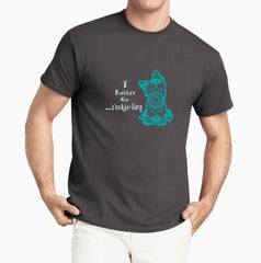 Yorkie Dog pet Themed Crewneck T-Shirt – I Rather Go Yorkieling logo - Adult (Unisex) Sizes 3XL,4XL,5XL in 19 colors - Daisey's Doggie Chic