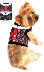 Doggie Design Tweed Plush Faux Minky Fur Harness Vest with Leash - available in 2 colors - Daisey's Doggie Chic