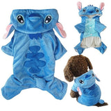 Cute Plush Blue Furry Space Alien Character Costume Pajama Coat for Dogs - Color Blue in 5 Sizes - Daisey's Doggie Chic