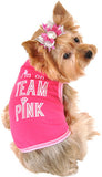 "I'm on TEAM Pink" Tank in color Hot Pink - Daisey's Doggie Chic