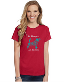 Beagle Themed Crewneck T-Shirt - To Beagle or Not To Be logo -  Adult (Unisex) Sizes S,M,L,XL,2XL in 19 colors - Daisey's Doggie Chic