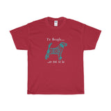 Beagle Themed Crewneck T-Shirt - To Beagle or Not To Be logo - Big n Tall Adult (Unisex) Sizes 3XL,4XL,5XL in 19 colors - Daisey's Doggie Chic