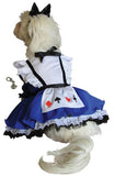 Alice in Wonderland Dog Costume with Charm - Daisey's Doggie Chic