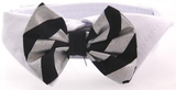 Satin Bow Tie and Dress-up Collar Bundled Set Comes with 4 Holiday Bow Ties - Daisey's Doggie Chic