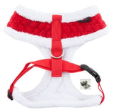 Blitzen Plush Choke-Free Quilted Halter Harness - Color Santa's Red - Daisey's Doggie Chic