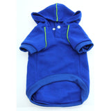 Fleece Lined Sport Sweatshirt Hoodie for Dogs in Color Nautical Blue - Daisey's Doggie Chic