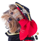 Deluxe Supreme Buccaneer Pirate Costume with Tricorner Hat for Dogs - Daisey's Doggie Chic
