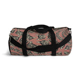 Exclusive Pet Art Duffel Bag- Cats Spirals and Swirls (shown in Cinnamon Kaleidoscope) - Choice of 9 Colors  - 2 Sizes - personalize - Daisey's Doggie Chic