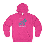 Schnauzzy - Schnauzer pet Themed Unisex French Terry Hoodie - Adult sizes XS thru 3XL - available in 10 Colors - Daisey's Doggie Chic