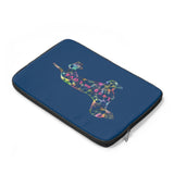 Laptop Sleeve Case - Dachshund Long on LOVE - Color Navy Blue - Personalize Free - Daisey's Doggie Chic