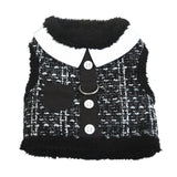 Doggie Design Tweed Plush Faux Minky Fur Harness Vest with Leash - available in 2 colors - Daisey's Doggie Chic