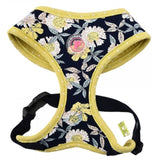 Botanical Garden Fresh Floral Foliage Choke-Free Halter Harness in 4 Color Patterns - Daisey's Doggie Chic
