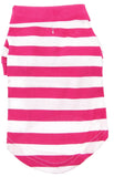 Classic Striped Polo Shirt in color Pink Stripes - Daisey's Doggie Chic