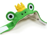 Plush Crown Prince Frog Hat for Dogs - Sizes XS to XL - Daisey's Doggie Chic