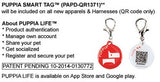Puppia "Capitane" Red Choke-Free Halter Harness with Smart Tag - Daisey's Doggie Chic