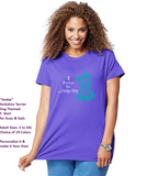 Yorkie Dog pet Themed Crewneck T-Shirt – I Rather Go Yorkieling logo - Adult (Unisex) Sizes 3XL,4XL,5XL in 19 colors - Daisey's Doggie Chic