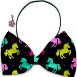 Mermaids & Unicorns  - Fun Party Themed Bowtie 2-Pack set with Charm Accessory for Dogs or Cats - Daisey's Doggie Chic